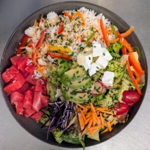Bowl Salat mit Melone
