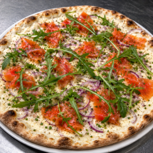 Flammkuchen Räucherlachs
