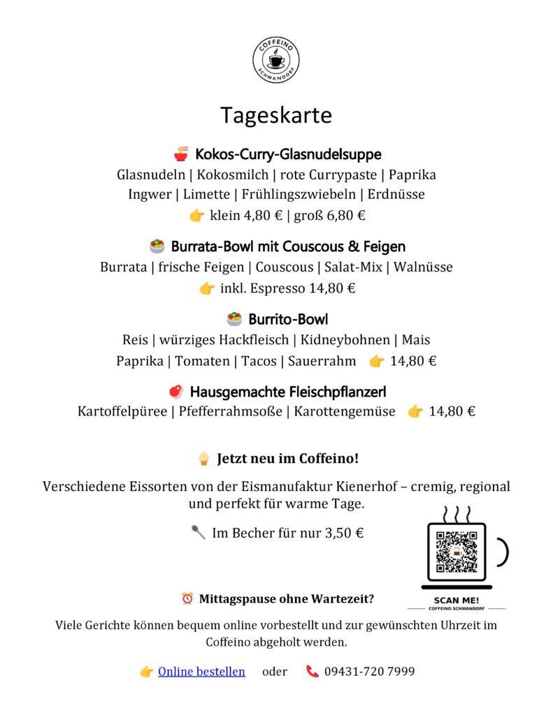 Wochenkarte